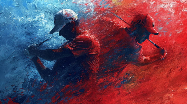 A vibrant depiction of the future of Olympic golf, symbolizing the sport's continued presence and growth on the global stage. Premier professional golfers unite in commitment, ensuring golf's inclusion in the upcoming 2024 Paris and 2028 Los Angeles Olympics. The image envisions potential format tweaks, introducing mixed team competitions and alternative scoring systems to enhance excitement. Icons of innovation and diversity permeate the visual, reflecting the dynamic evolution of Olympic golf. As junior golf development accelerates across continents, a diverse pool of rising talents emerges, promising a future where more countries contend for Olympic medals and capture the spirit of global competition