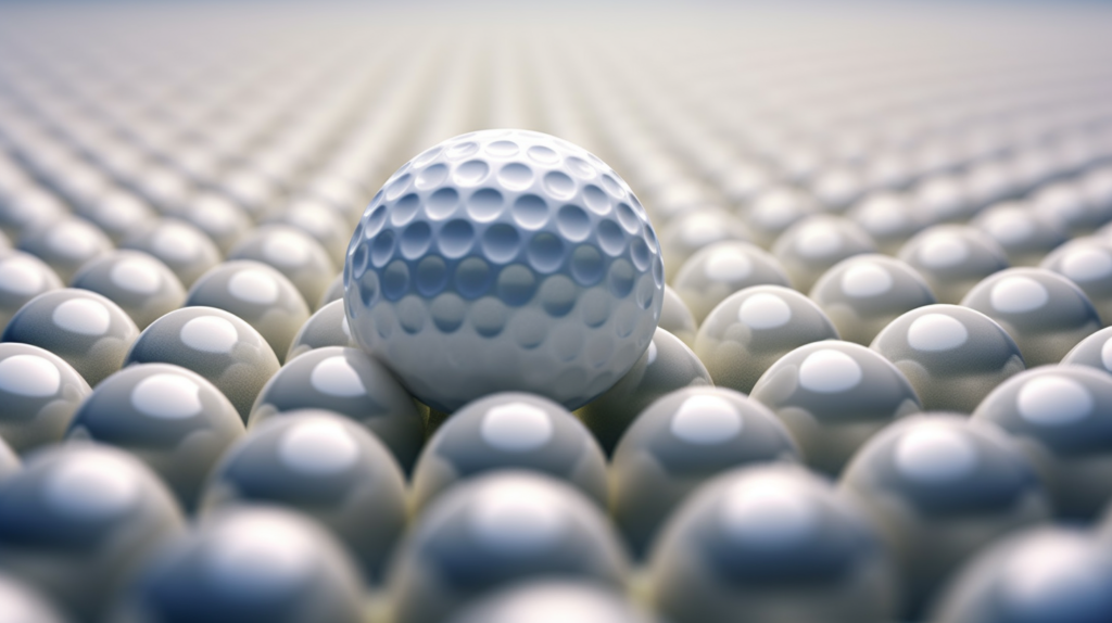 An impactful image paints the aerodynamic dilemma of a flawlessly smooth golf ball. The spherical elegance of the smooth ball allows for an initial graceful flight, but the absence of surface irregularities becomes its downfall. The image vividly depicts the early separation of the boundary layer, triggering a turbulent and chaotic wake behind the ball. The sleek, flawless surface, while reducing skin friction drag initially, fails to prevent the formation of a large low-pressure wake. The visual metaphor encapsulates the blog's insights into the challenges faced by a smooth ball, struggling against the forces of form drag and turbulence, hindering its velocity and overall distance