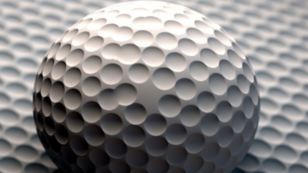 An engaging image brings to life the aerodynamic innovation behind dimples on a golf ball. A side-by-side comparison depicts a dimpled golf ball and its smooth counterpart. The dimples on the golf ball's surface serve as agents, tripping and energizing the boundary layer, delaying airflow separation. Unlike the smooth ball, the dimpled version experiences a thin, smoothly attached turbulent layer beyond the dimple crests along the aft side. This prolongs laminar airflow, reducing overall air drag. The visual metaphor captures the essence of the blog's insight into how dimples transform a golf ball's aerodynamics, allowing it to gracefully traverse much greater distances on the course