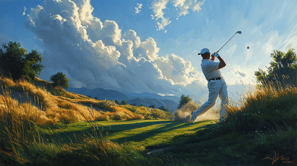 In the ballet of golf, witness the marriage of clubface finesse and attack precision. The golfer, standing poised, orchestrates a dance where the clubface flirts with openness, and the swing path traces a deliberate out-to-in trajectory. A visual symphony of alignment sticks and practiced strokes, crafting the perfect storm for the ball to succumb to the irresistible allure of backspin